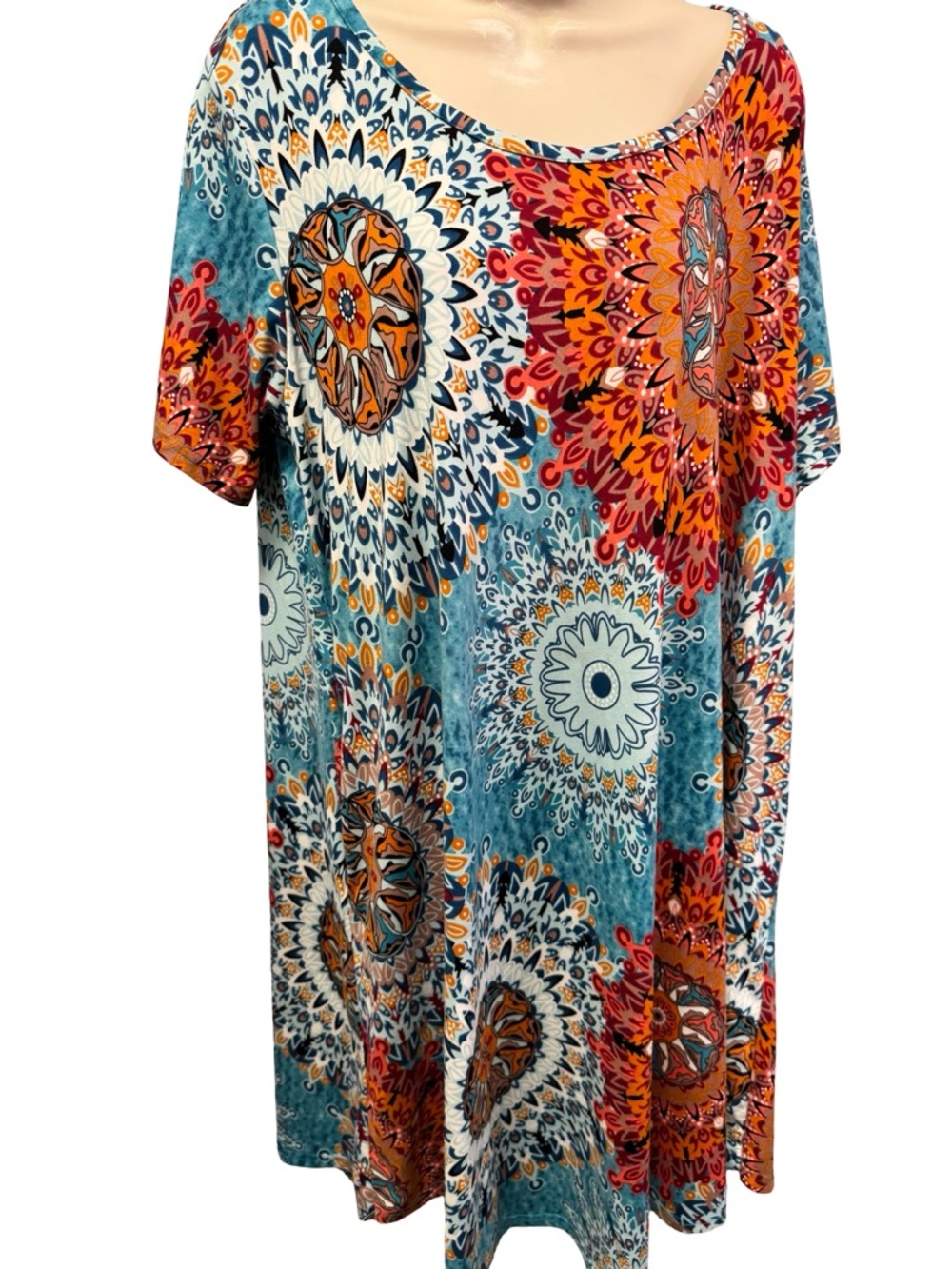1255 / Zennilo Print Print Dress Women’s Size 2X